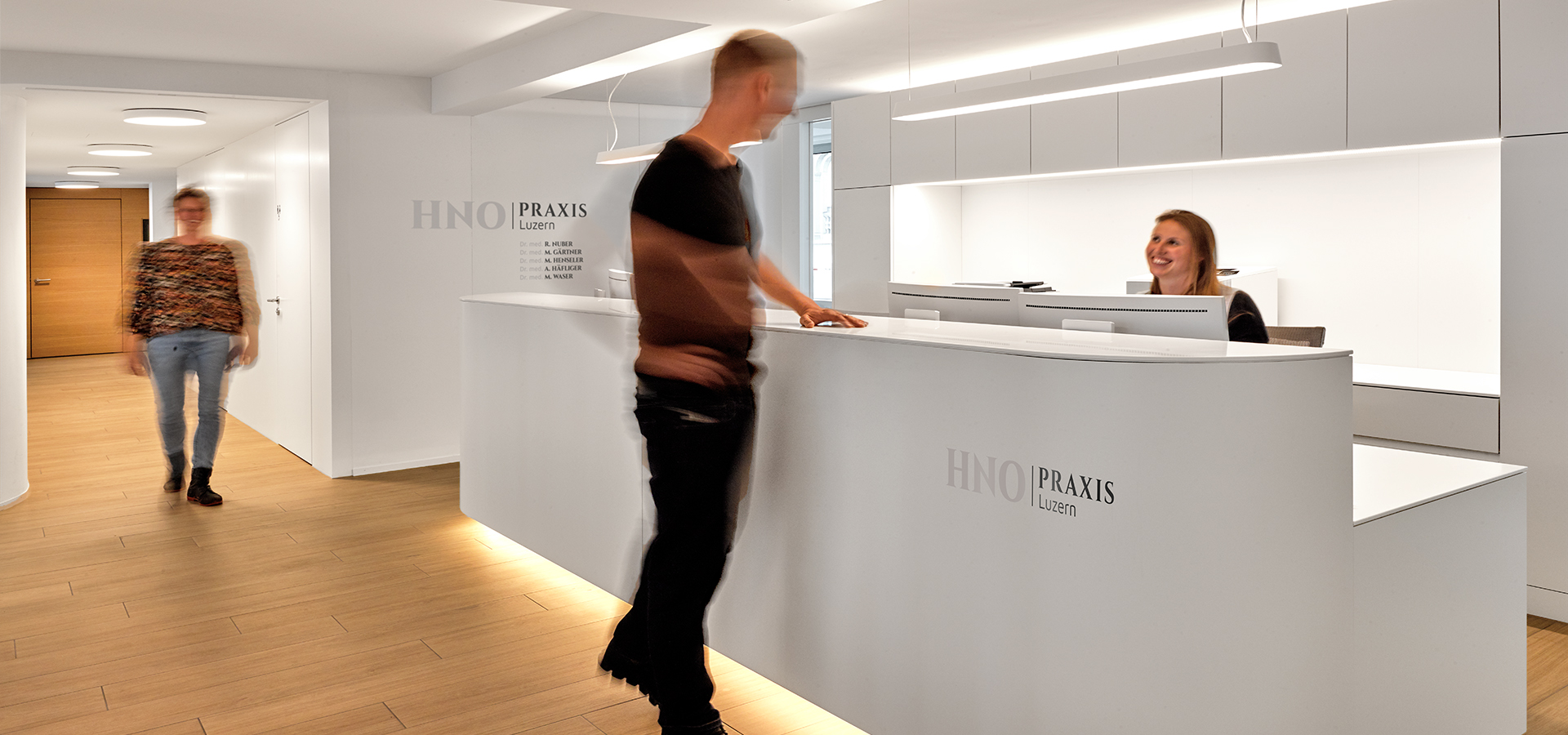HNO Praxis Luzern, Empfang